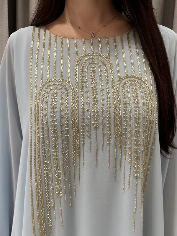 2 Pc Chiffon Handmade Embroidery